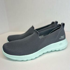 Skechers Go Walk Joy Sensational Day Womens Sz 8.5 124187 Displays Grey/Mint